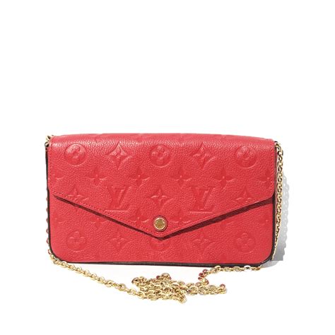 monogram empreinte pochette felicie